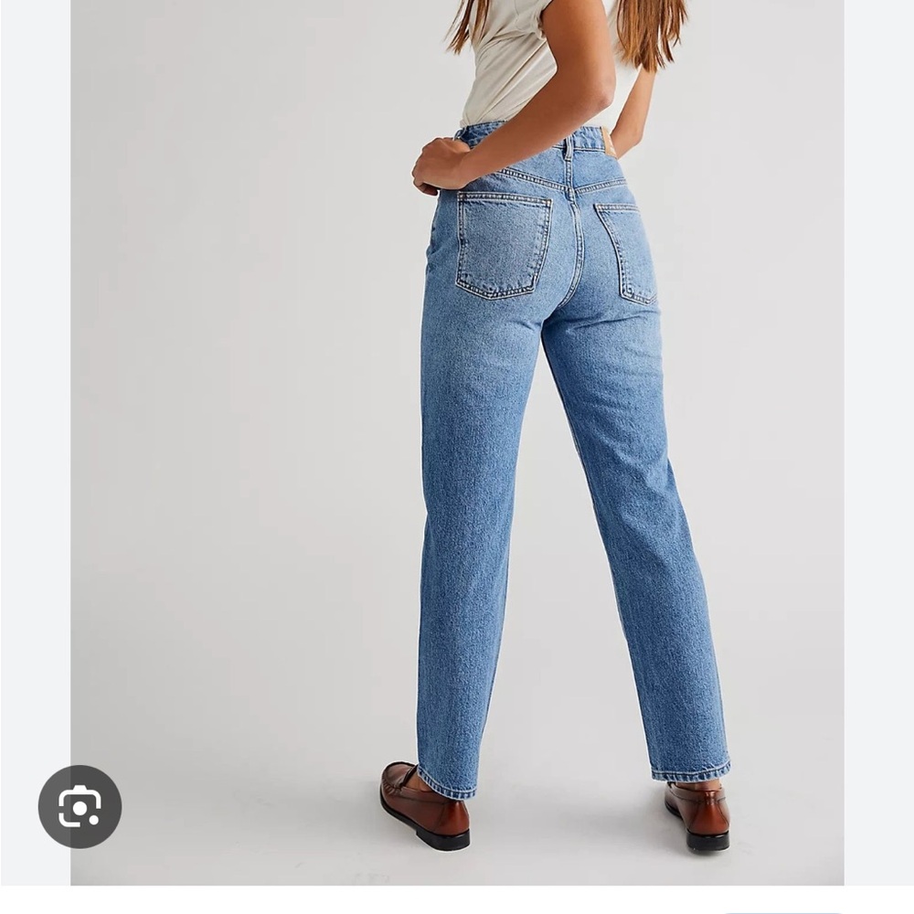 Free People We The Free Pacifica Light Blue Straight Leg Jeans